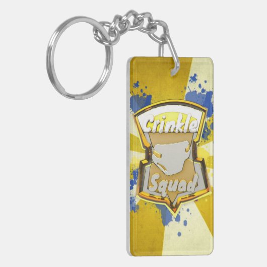 Crinkle Badge Sleutelhanger (Voorkant Links)