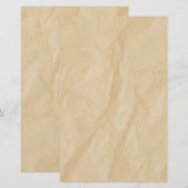Crinkle Paper Achtergrond Stationery Briefpapier (Voorkant / Achterkant)