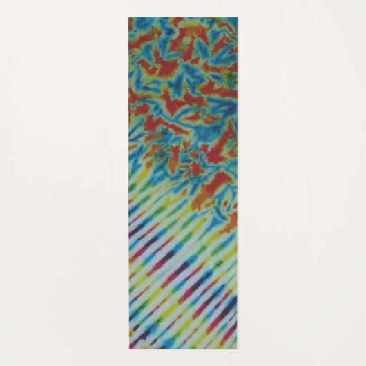 Crinkle Stripes Tie Dye Yogamat (Voorkant)