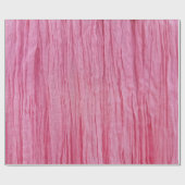 Crinkled roze crêpe stof cadeaupapier (Vlak)