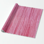Crinkled roze crêpe stof cadeaupapier (Uitgerold)