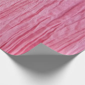 Crinkled roze crêpe stof cadeaupapier (Hoek)
