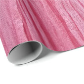 Crinkled roze crêpe stof cadeaupapier (Rol Hoek)
