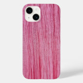 Crinkled roze crêpe stof Case-Mate iPhone case (Achterkant)