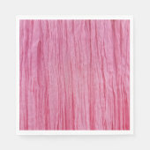 Crinkled roze crêpe stof servet (Voorkant)