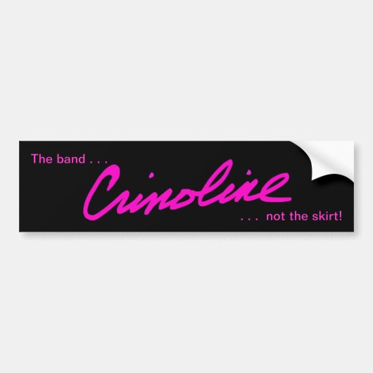 Crinoline Bumpersticker (Voorkant)