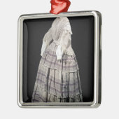 Crinoline jurk, 1850-60 metalen ornament (Links)