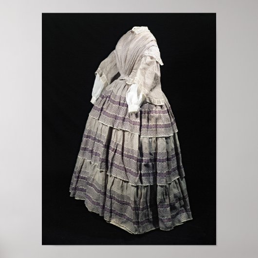 Crinoline jurk, 1850-60 poster (Voorkant)