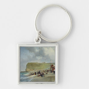 Crinolines on the Beach, Fecamp, 1871 Sleutelhanger