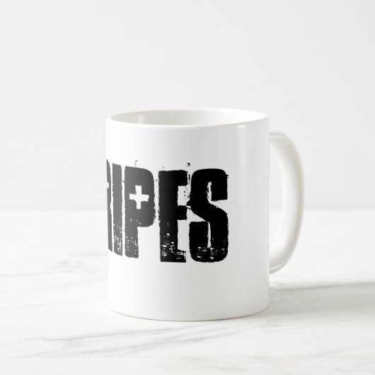 Cripes. Laat uw mok het allemaal zeggen. (Voorkant rechts)