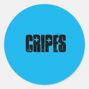 Cripes Sticker. Als je niet weet wat je moet zegge Ronde Sticker