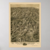 Cripple Creek, CO Panoramic Map - 1895 Poster (Voorkant)