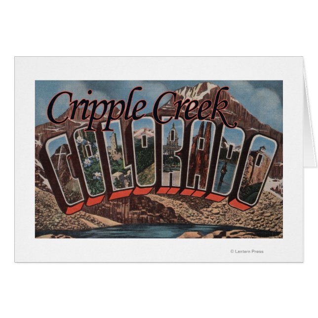 Cripple Creek, Colorado - Grote Letter-scènes (Voorkant Horizontaal)