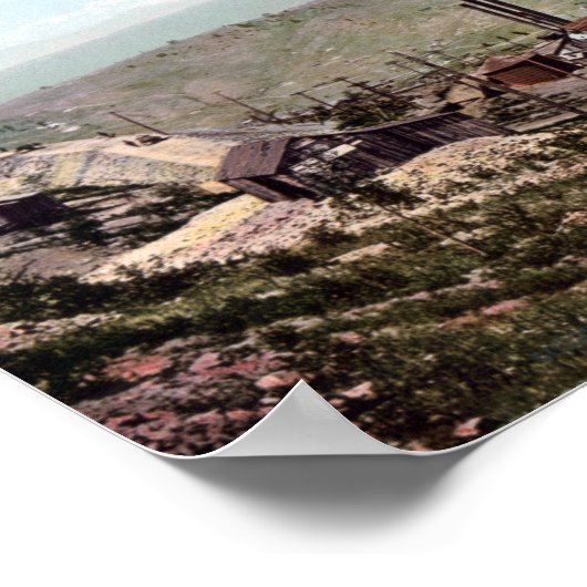 Cripple Creek Colorado Panoramisch Uitzicht Poster (Hoek)