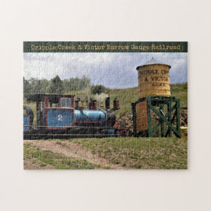 Cripple Creek en Victor Narrow Gage Train Puzzle Legpuzzel