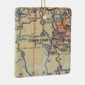 Cripple Creek  Map Keramisch Ornament (Rechts)