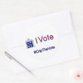 #CripTheVote IK STEM stickers (rond) groot (Envelop)
