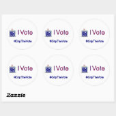 #CripTheVote IK STEM stickers (rond) groot (Vel)