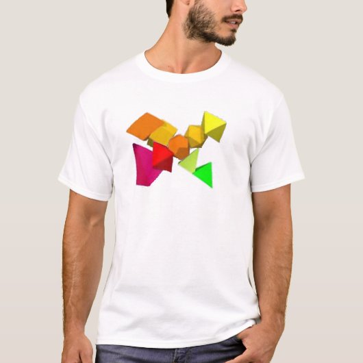 Cris Cross geometrische vormen T-shirt Design (Voorkant)