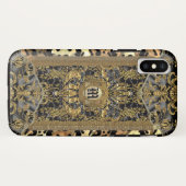 Crisaque Ponce Elegant Chic Monogram Case-Mate iPhone Case (Achterkant (horizontaal))