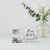 crishtmas card,enclosure card informatiekaartje (Staand voorkant)
