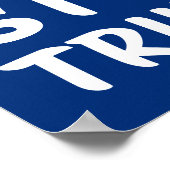 CRISIS Anti-Trump | Blue | Protest Poster (Hoek)