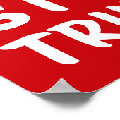 CRISIS Anti-Trump | Red | Protest Poster (Hoek)