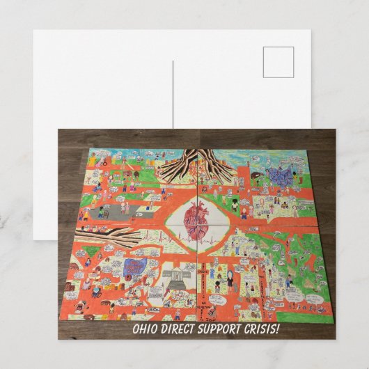 Crisis bij Ohio Direct Support Poster Briefkaart (Voorkant / Achterkant)