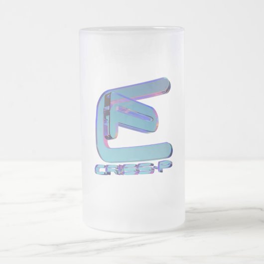 Crisis P NFT Frosted Glass Mok (Center)