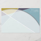 Crisiscross-geometrische patroonstijlvolle kunst briefpapier (Voorkant)