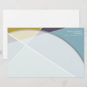 Crisiscross-geometrische patroonstijlvolle kunst briefpapier (Voorkant / Achterkant)