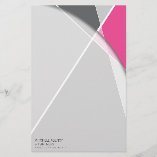 Crisiscross-geometrische patroonstijlvolle kunst briefpapier (Voorkant)