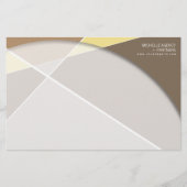 Crisiscross-geometrische patroonstijlvolle kunst briefpapier (Voorkant)