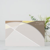 Crisiscross-geometrische patroonstijlvolle kunst briefpapier (Staand voorkant)