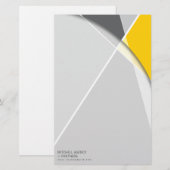 Crisiscross-geometrische patroonstijlvolle kunst briefpapier (Voorkant / Achterkant)