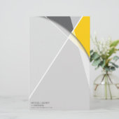 Crisiscross-geometrische patroonstijlvolle kunst briefpapier (Staand voorkant)