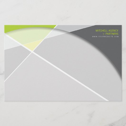 Crisiscross-geometrische patroonstijlvolle kunst briefpapier (Voorkant)