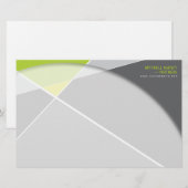 Crisiscross-geometrische patroonstijlvolle kunst briefpapier (Voorkant / Achterkant)