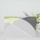 Crisiscross-geometrische patroonstijlvolle kunst briefpapier (Staand voorkant)