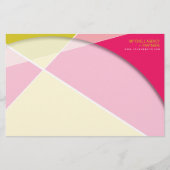 Crisiscross-geometrische patroonstijlvolle kunst briefpapier (Voorkant)