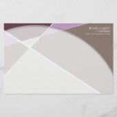 Crisiscross-geometrische patroonstijlvolle kunst briefpapier (Voorkant)