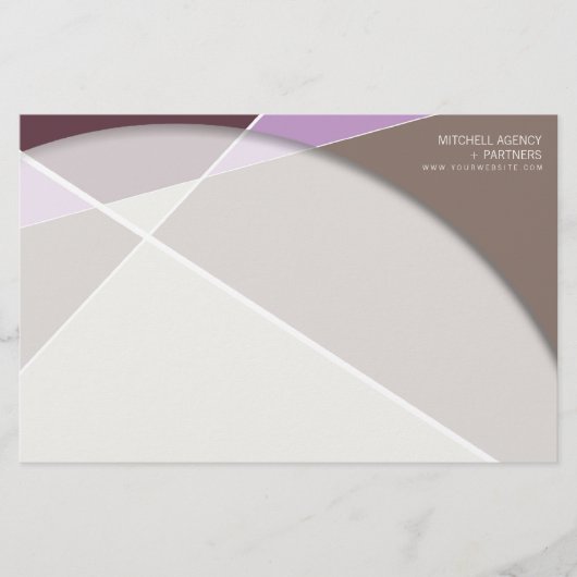 Crisiscross-geometrische patroonstijlvolle kunst briefpapier (Voorkant)