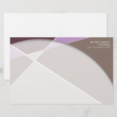 Crisiscross-geometrische patroonstijlvolle kunst briefpapier (Voorkant / Achterkant)