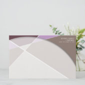 Crisiscross-geometrische patroonstijlvolle kunst briefpapier (Staand voorkant)