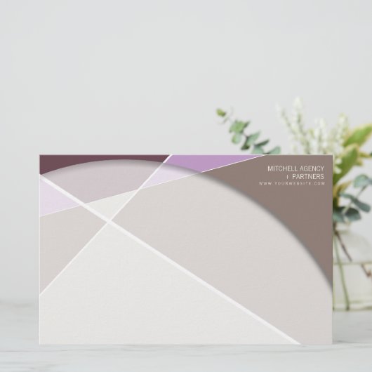 Crisiscross-geometrische patroonstijlvolle kunst briefpapier (Staand voorkant)