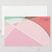 Crisiscross-geometrische patroonstijlvolle kunst briefpapier (Voorkant / Achterkant)