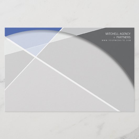 Crisiscross-geometrische patroonstijlvolle kunst briefpapier (Voorkant)