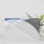 Crisiscross-geometrische patroonstijlvolle kunst briefpapier (Staand voorkant)