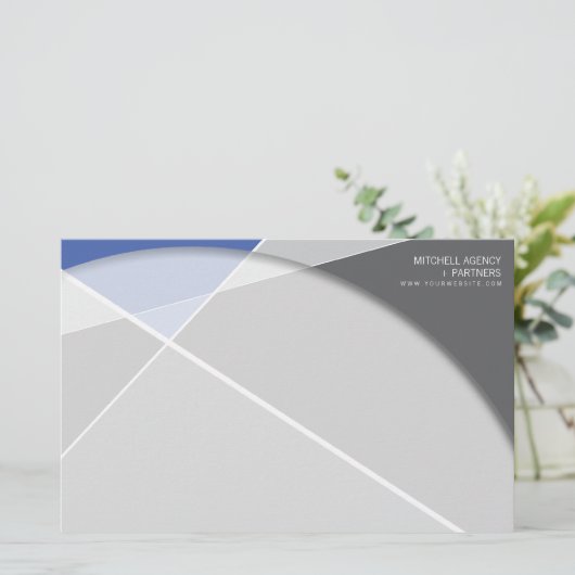 Crisiscross-geometrische patroonstijlvolle kunst briefpapier (Staand voorkant)