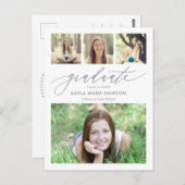 Crisiskleurig, bewerkbaar Afstuderen Briefkaart (Voorkant / Achterkant)